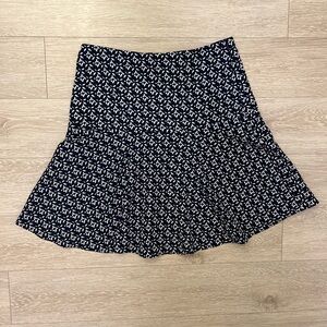 💎 LAUREN Ralph Lauren Geometric Print Flared Mini Skirt